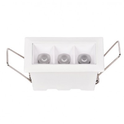 Χωνευτό Φωτιστικό Γραμμικό LED 9W 230V 720lm 15° CCT 6cm Λευκό X00190W